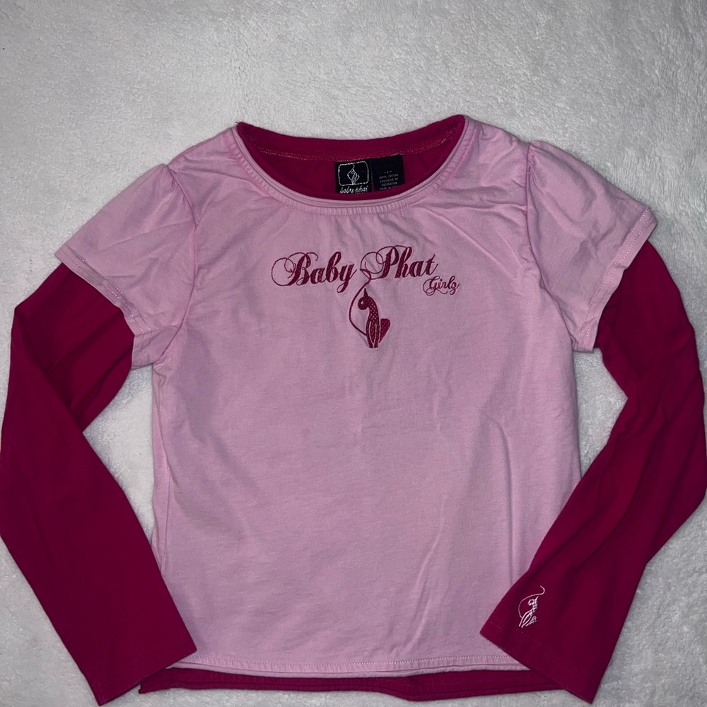 Baby Phat Pink Embroidered Girls' Tee
